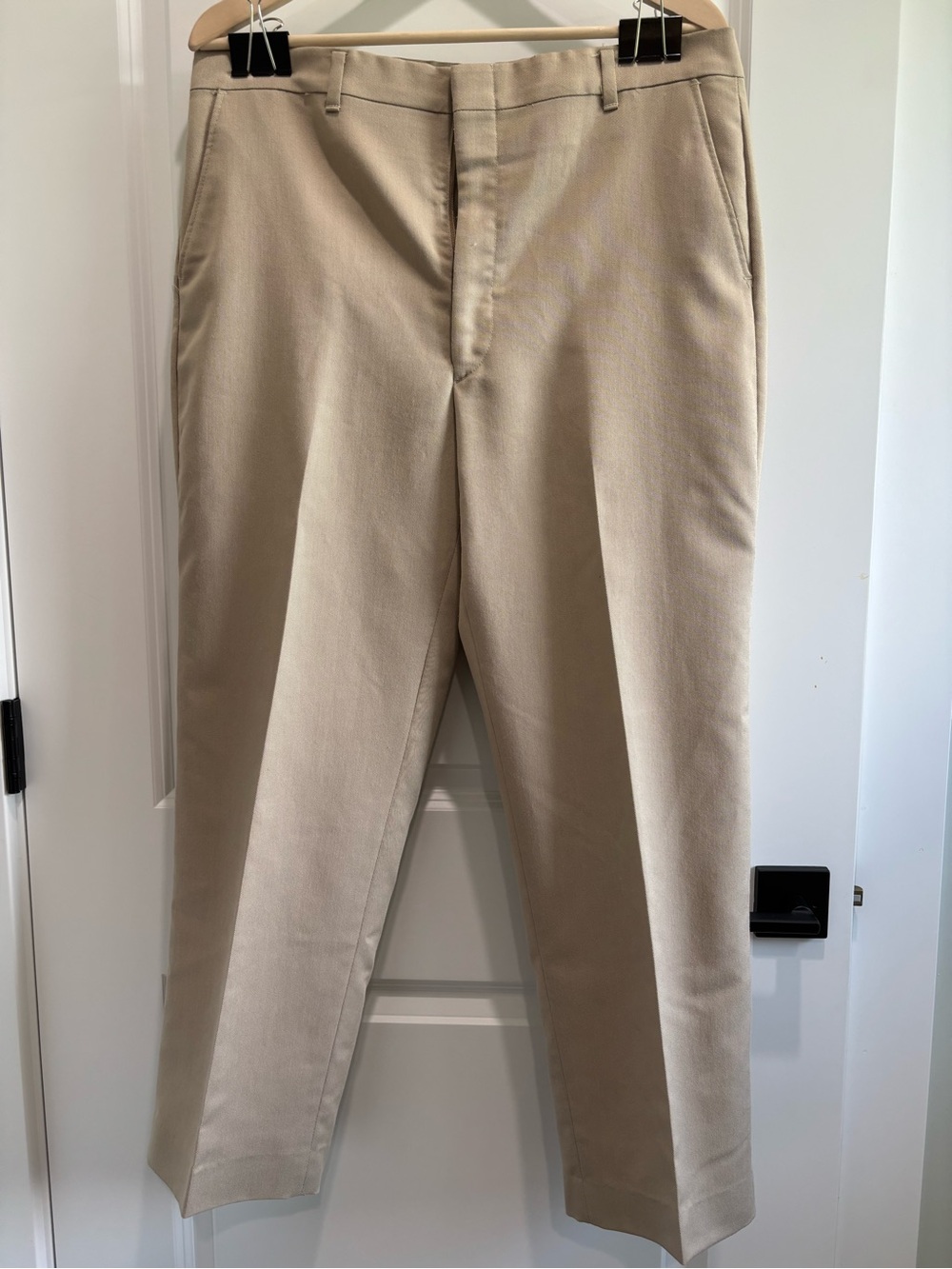 Perma-Prest Vintage Men's Classic Beige Dress Pants